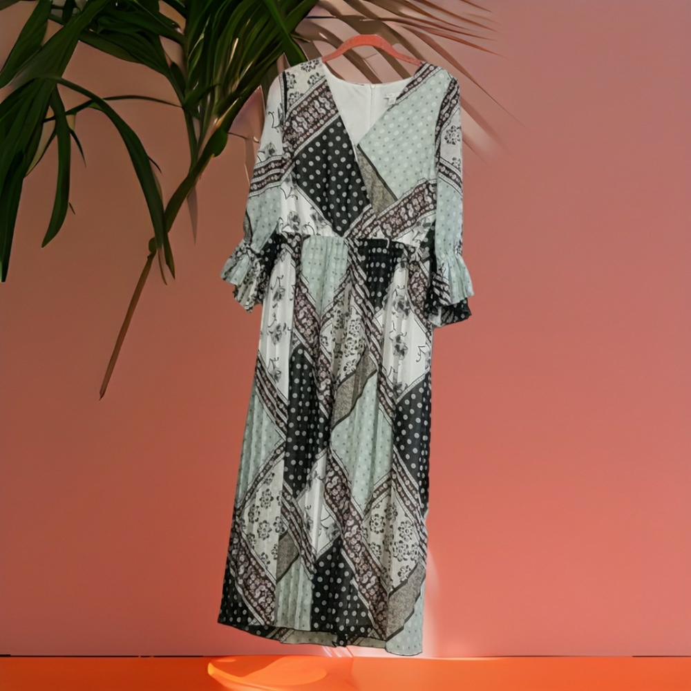 Patchwork Boho Dress